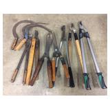 Hedge Trimmers, Loppers, Sickels