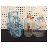 (4) Isalys, Sanitarys Milk Bottles