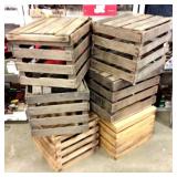 (6) Apple Crates