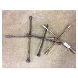 (3) 4-Way Tire Irons