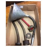 Galvanized Funnel, Oil Spouts