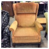 Striped Velvet Recliner