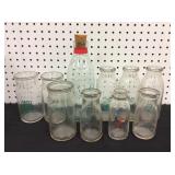 (10) Antique Milk Bottles