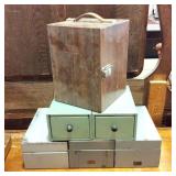 Metal index File Boxes, Organizers