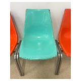 (3) Fiberglass Shell Chairs
