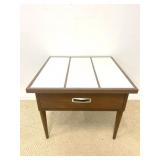 Mid-Century Side Table with Drawer