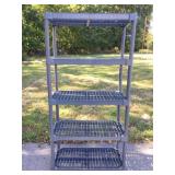 Gray Shelving Unit