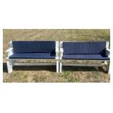 PVC Outdoor Benches / Picnic Table Benches