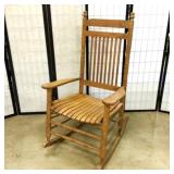 Cracker Barrel Oak Rocking Chair