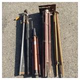 (4) Wood Tripods