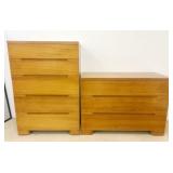 Blonde Dresser Set, Chest of Drawers