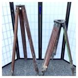 (2) Wood Tripoods