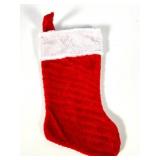 Plush Fabric Fold over Cuff Stockings