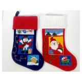 Velvet Embroidered Stockings