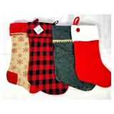 Checkered Stockings, Snow Flake Stockings
