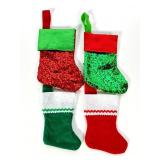 Felt Mini Stockings, Metallic Mini Stockings