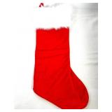 Big Velvet Stockings with Furry Trim Cuff