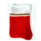 Red & white Felt Mini Stockings