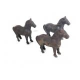 (3) Cast Iron Horse Still Banks