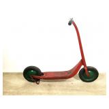 Red and Green Push Metal Scooter