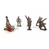 (7) Barclay Manoil Cast Lead WWI Toy Soldiers
