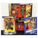 (4) pc GI Joe Lot, Electronic Duke, Action Marine,
