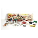 Various Lead Figures in Vintage Box