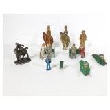 Lot of Various Lead, Cast Iron and Steel Figures