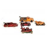 (5) Hubley  Cast Iron Toy Tow Trucks