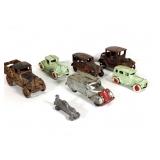(6) Vintage Cast Metal Automobiles