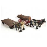 Cast Iron Horse Drawn Cart, Ox Cart