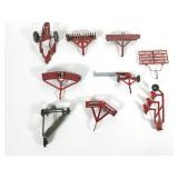 (9) pc Toy Tractor/ Farm Implements
