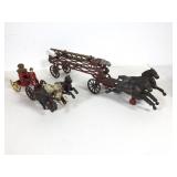 Cast Iron Horse Drawn Fire Engines