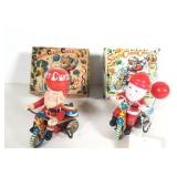 (2) Wind-up Santa