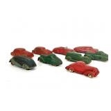 (9) 4" Rubber Cars
