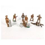 (8) Cast Lead WWI Toy Soldiers