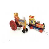 Fisher Price and Gong Bell Pull Toys