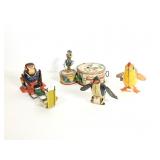 (4) Tin Litho Wind-ups / Not Working