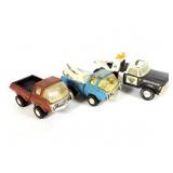 (2) Tonka, (1) Nylint Trucks