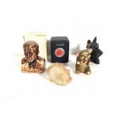 (5) Coin Banks, Safe, (2) Pigs, Scottie, Bust Bank