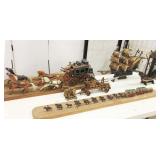 Diarama, Ships, Horse Wagons, Stagecoach