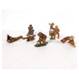 (7) Barclay Manoil Cast Lead WWI Toy Soldiers