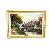 Thomas Kinkade Framed Print on Canvas