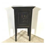 Rustic Black Single Door Raised Cabinet