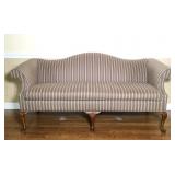 Camel Back Sofa with Queen Anne Legs