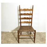 Tiger Striped Maple Stright Back Chair