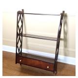 Bombay Company Mahogany Wall Shelf