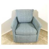 Sam Moore Blue Swivel Chair