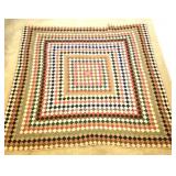 Sundance Large Quilt, Red, Navy, Brown
