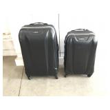 (2) Sharper Image, Hard Case Suitcases